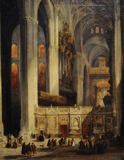 Interior of the Cathedral of Seville.