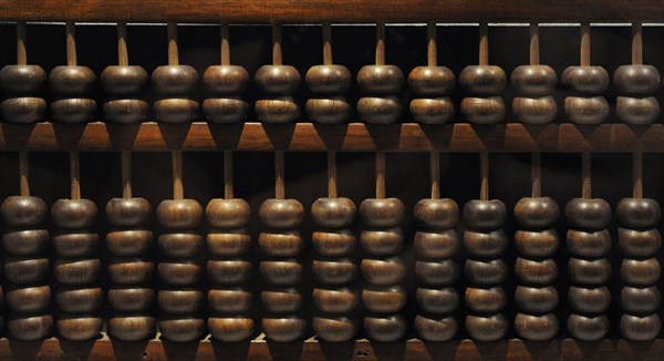 The Chinese abacus.