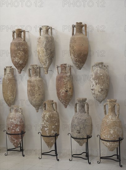 Italic amphorae used for the transportation of wine.
