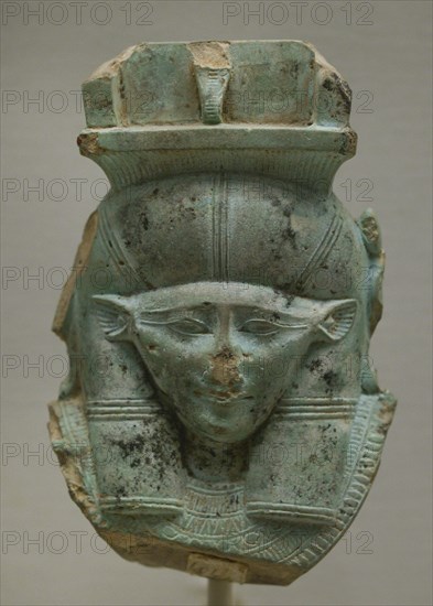 Head of the goddess Hathor.