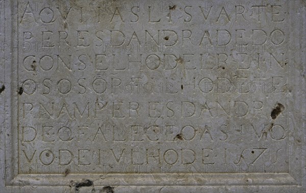 Gravestone of Lisuarte Peres de Andrade.