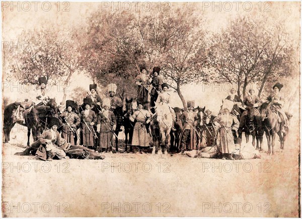 Cossacks of the Transcaspian Cossack Brigade circa early 1900s