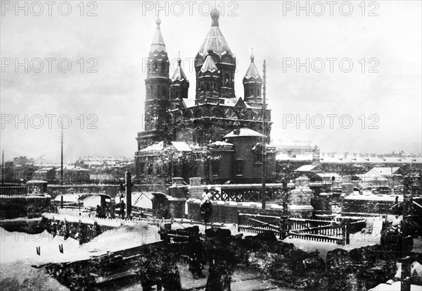 View of the Mironevskaya Church of the Life Guards of the Jaeger Regiment from the side of the altar