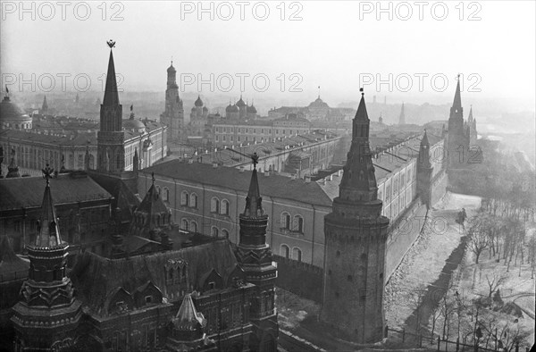 Aerial view of the Moscow Kremlin