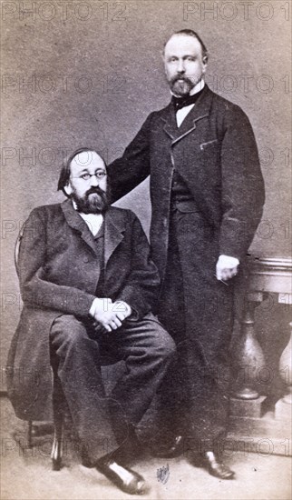 Pavel Mikhailovich Leontiev and Mikhail Nikiforovich Katkov circa between 1880 and 1886