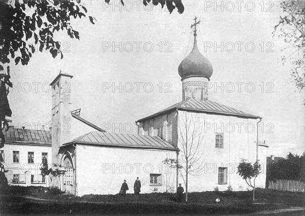 New Ascension Church in Pskov Russia at the beginning of the 20th century