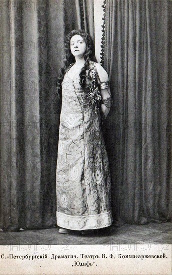 Russian actress and theater manager Vera Fedorovna Komissarzhevskaya