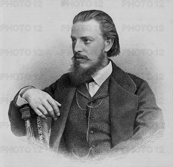 Merz Ivan Alexandrovich — portrait from the magazine Architect circa 1876