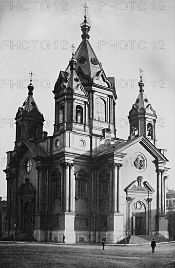 Church of the Annunciation attached to the horse guard barracks in St Petersburg