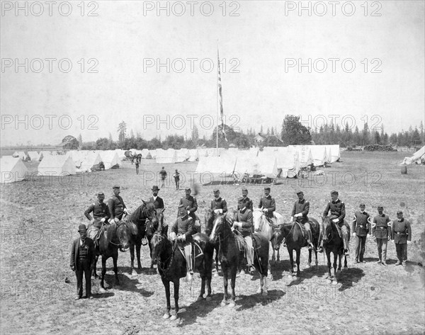 Mounted Oregon National Guard