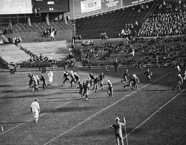 Quarterback Throwing Football