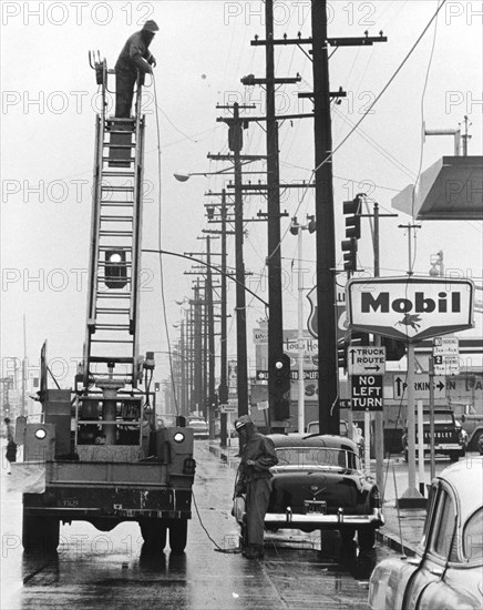 Utility Crew Working