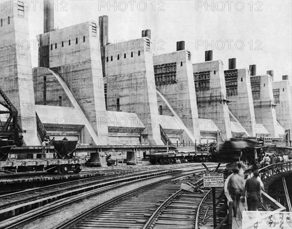 Wilson Dam Under Construction