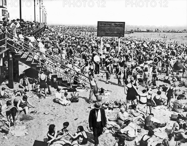 Crowds at Coney Island