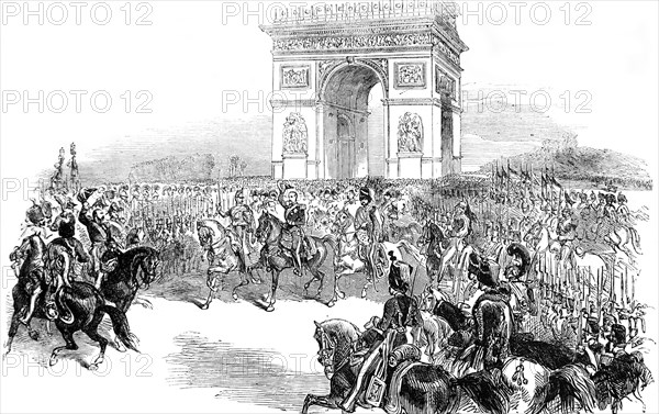 The entrance of the Emporer Napolian Bonaparte in Paris.