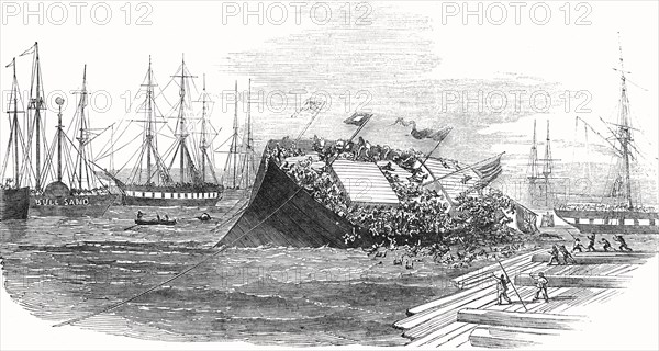 Catastrophe At A Ship Launch At Hull Named Dowthorpe.