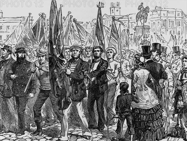 Demonstration Of Sailors In Favour Of Navigation Laws.