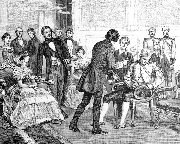 Professor Anderson At Balmoral With Queen Victoria.