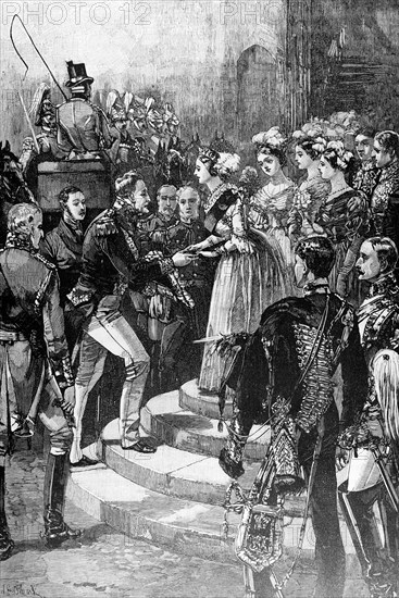 The Reception Of Louis Philippe At Windsor Castle With Queen Victoria.