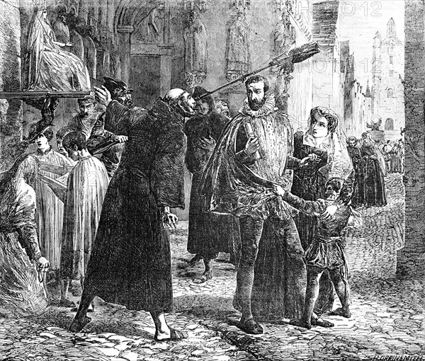 Persecution of Christian Reformers in Paris in 1559.