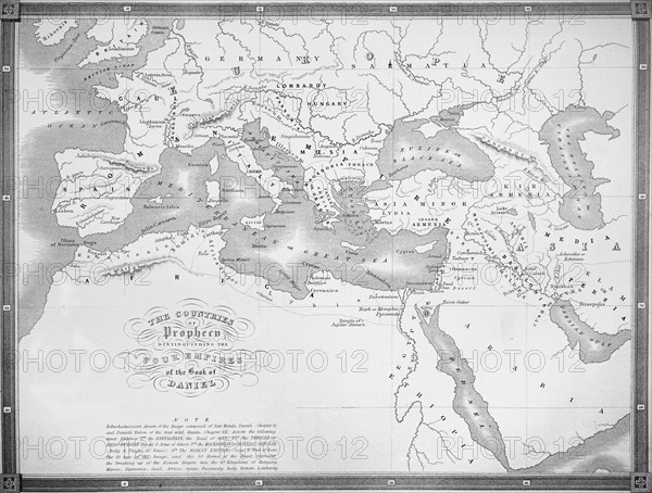 The Countries Of Prorhecy DistiNgaishing The Four Empires Of The Book Of Daniel.