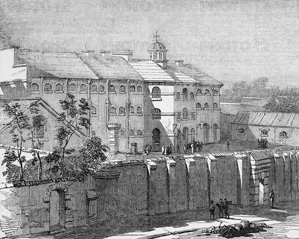 Gaol at Lewes in which the Russian prisoners are confined.