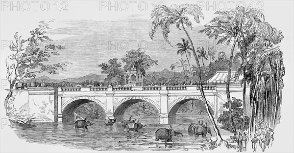 Opening Of A New Bridge At Travancore, India.