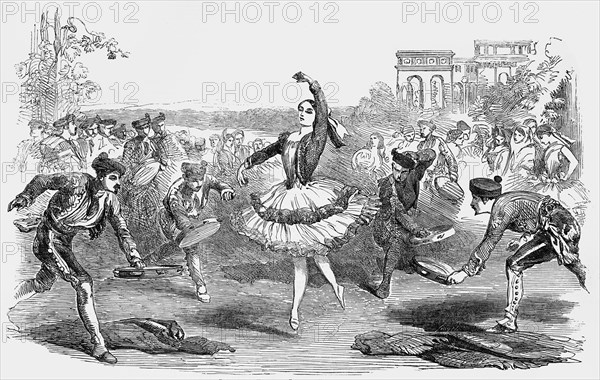 Spanish Dancers At The Haymarket Theatre London.