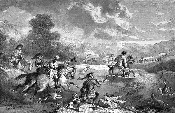 Stag Hunting in The Reign Of George II.