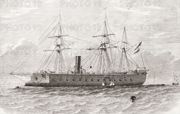 SMS Kaiser Max, the lead ship of the Kaiser Max class of armored frigates built for the Austrian Navy in the 1860s.