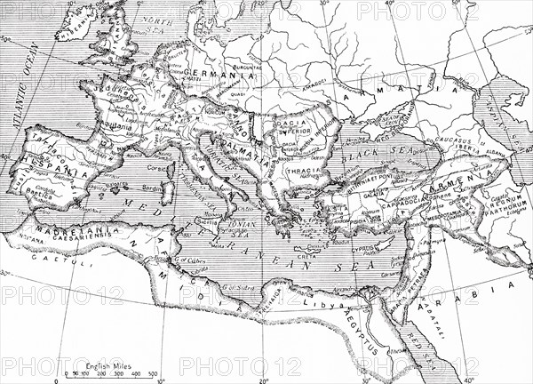 Map of the Roman Empire.