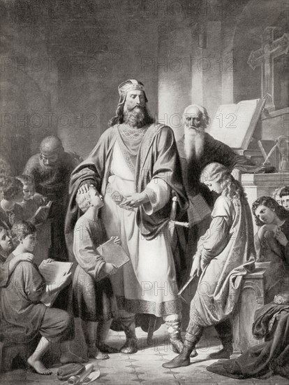 Charlemagne and his scholars.