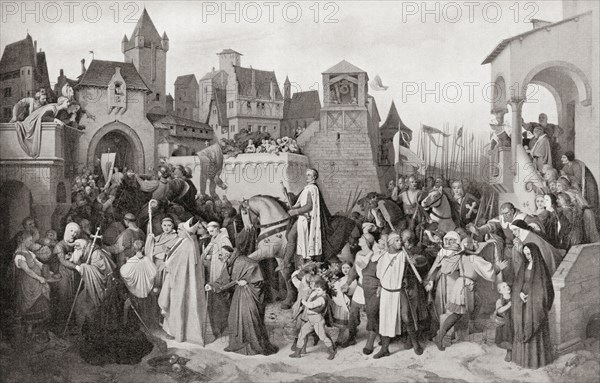 Leopold VI entering Vienna in 1219 on his return from the crusades.