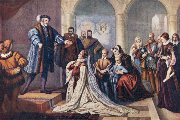 Philippine Welser at the court of Emperor Ferdinand at Innsbruck in 1559.