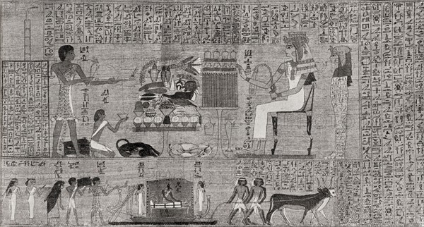 A portion of The Book of the Dead.