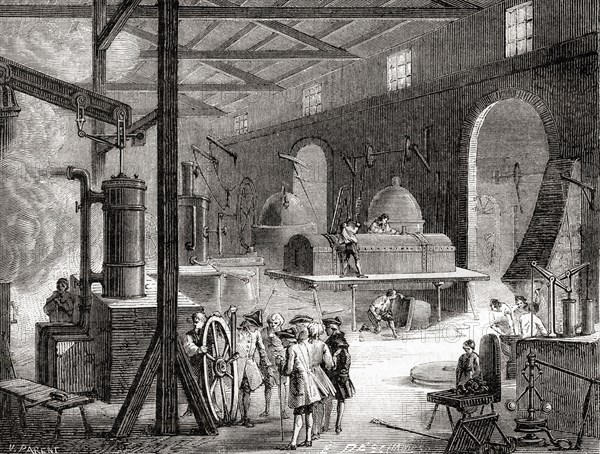 Boulton and Watt's steam engine factory at Soho, Handsworth, Birmingham.
