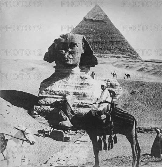 The great Sphinx of Giza.
