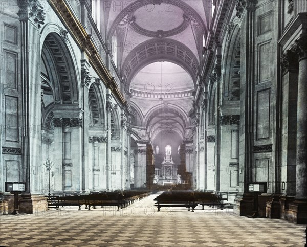 The Nave of St Pauls Cathedral.