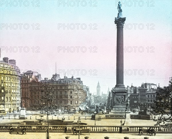 Trafalgar Square from the National Gallery.