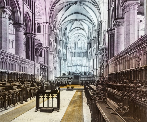 Caterbury Cathedral looking east.