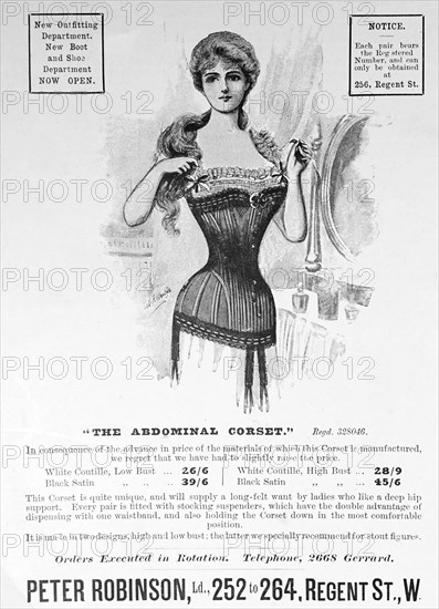 Corset advertisment.