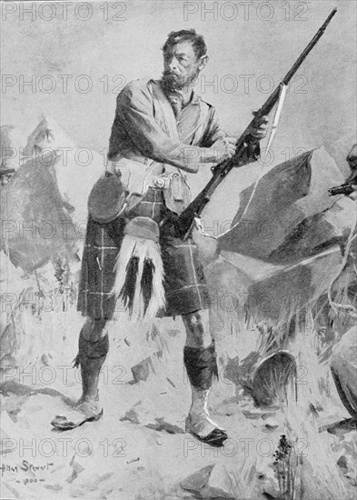 A Gordon Highlander soldier.