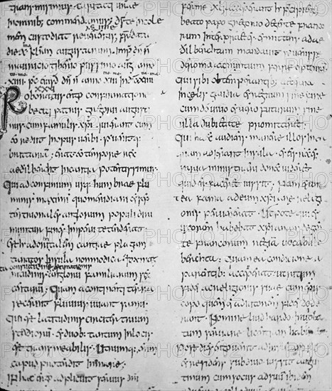 A page from bede's Eccleiastical History.