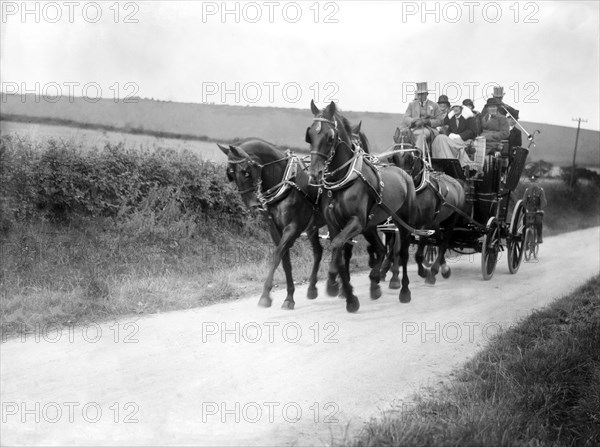 A park drag coach built for members of driving clubs that were formed in London in the early 19th century.