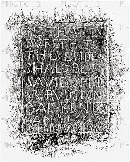 Ancient inscription on the wall of the White Tower.