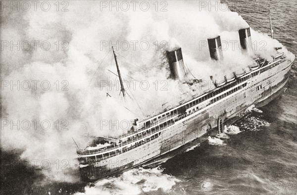 The French ocean liner SS L'Atlantique.