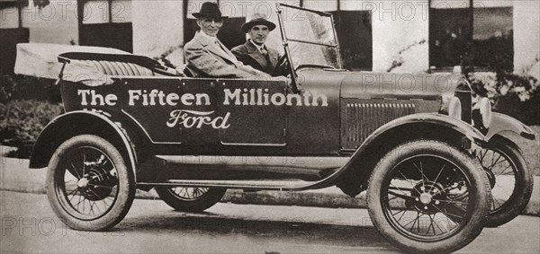The fifteen millionth Ford Motor Car.
