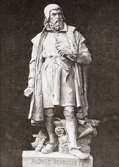 Sculpture of Alonso Gonzalez de Berruguete.