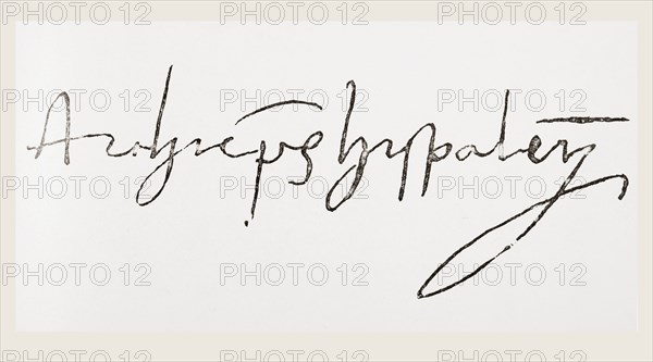 Signature of Diego de Deza.