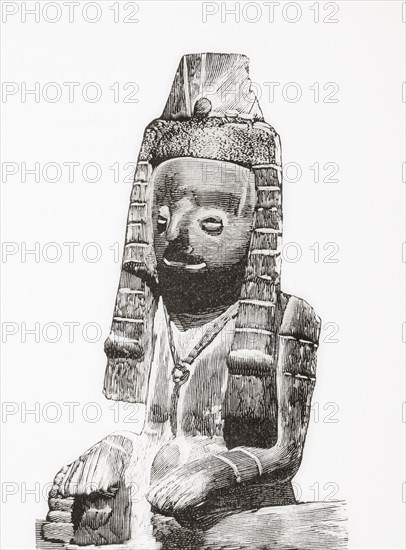 Ceramic figure with an Egyptian aspect from Chibcha.